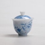 Qinghua Blue And White Porcelain Bamboo Gaiwan - Image 2