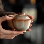Vintage Gradient Speckles Wood Firing Gaiwan