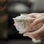 Hand-Painted Spring Breeze Wisteria Gaiwan