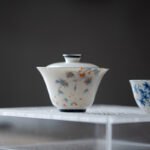 Hand-Painted Golden Osmanthus Gaiwan