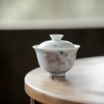 Arita Ware Hand-Painted Lily Gaiwan
